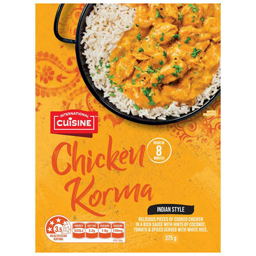 Chicken Korma 375g Product Image Front shot 01
